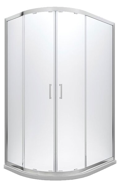 Besco Asymetrický sprchový kút MODERN 190 AS 100x80 (120x90), výška 190 cm - bez vaničky