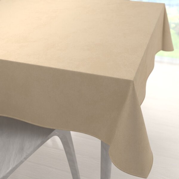 Biante Zamatový štvorcový obrus Velvet Prémium SVP-045 Kávovo béžový 120x120 cm