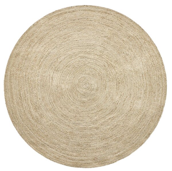 Diamond Carpets India , Ručne viazaný kusový koberec Mira J 16 Natural kruh, 120x120 (priemer) kruh, béžová, chodba / predsieň