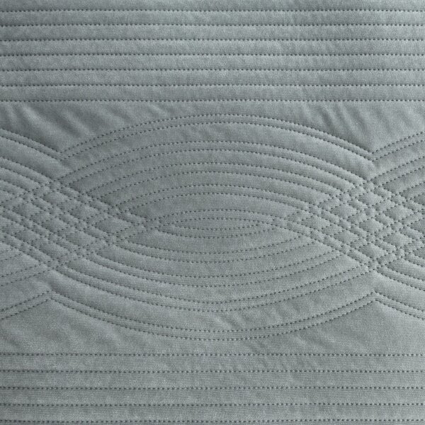 PREHOZ NA POSTEĽ VELVET2 170X210 CM STRIEBORNÝ