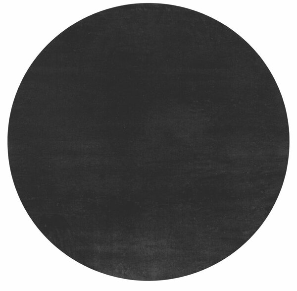 Ayyildiz , Kusový koberec Joy 1400 black kruh, 80x80 (priemer) kruh, čierna, chodba / predsieň