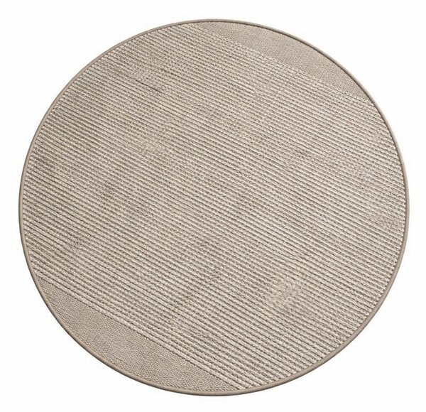 My Flair, Kusový koberec Suzan Creme kruh, 100x100 (priemer) kruh, šedá, chodba / predsieň