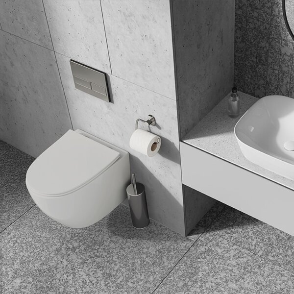 Laveo WC kefa Miri - ALM_050S, chróm