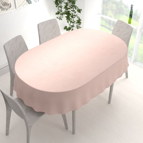 Biante Zamatový oválny obrus Velvet Prémium SVP-043 Púdrovo ružový 60x100 cm