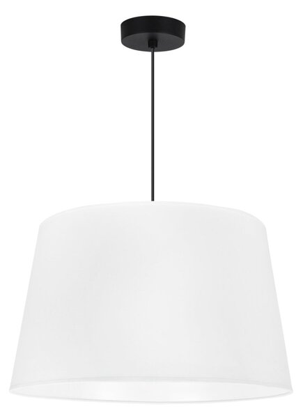 Závesné svietidlo Gaja, 1x biele textilné tienidlo, (fi 44cm), b