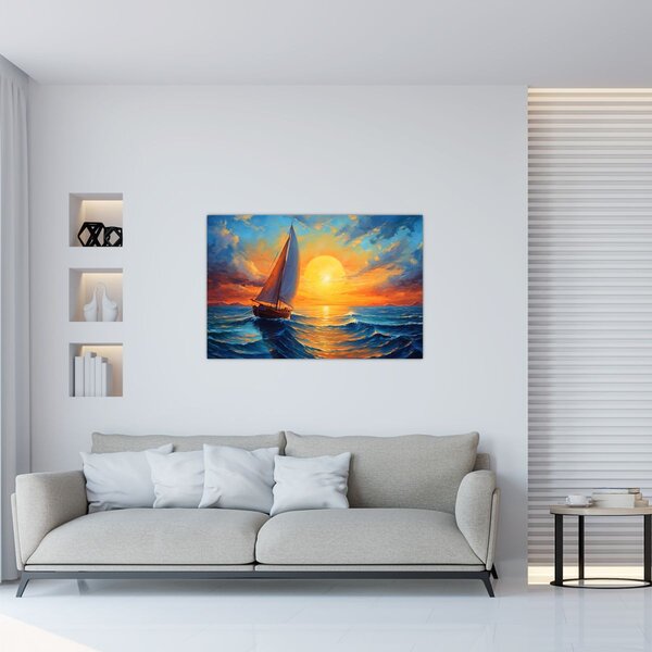Obraz - Plachetnica (90x60 cm)