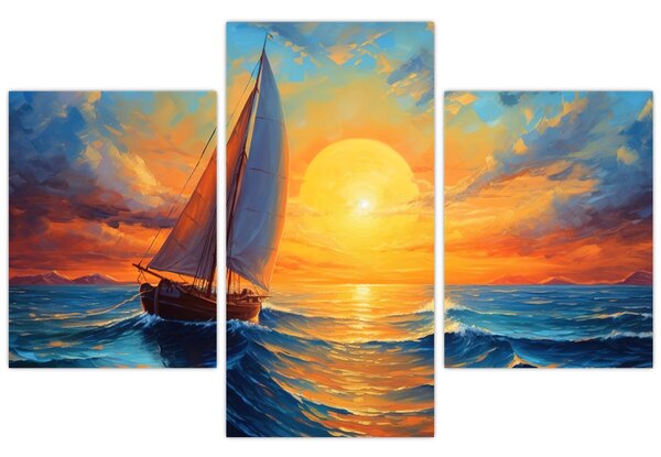 Obraz - Plachetnica (90x60 cm)