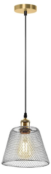 Toolight - Závesná stropná lampa Fence - chróm - APP946-1CP