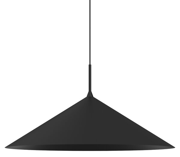 Závesné svietidlo Capital, 1x čierne kovové tienidlo, (fi 60cm), b