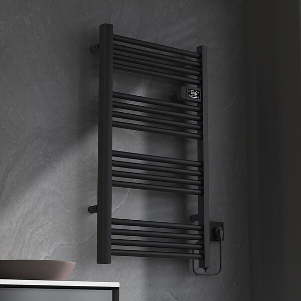 BPS-koupelny Elektrický kúpeľňový radiátor LOA BL 500W 54x96 cm, čierny