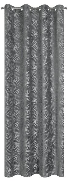 ZÁVES NA KRÚŽKOCH LIVIA 140X250 CM SIVÁ