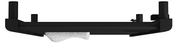 BPS-koupelny Elektrický kúpeľňový radiátor LOA BL 500W 54x96 cm, čierny