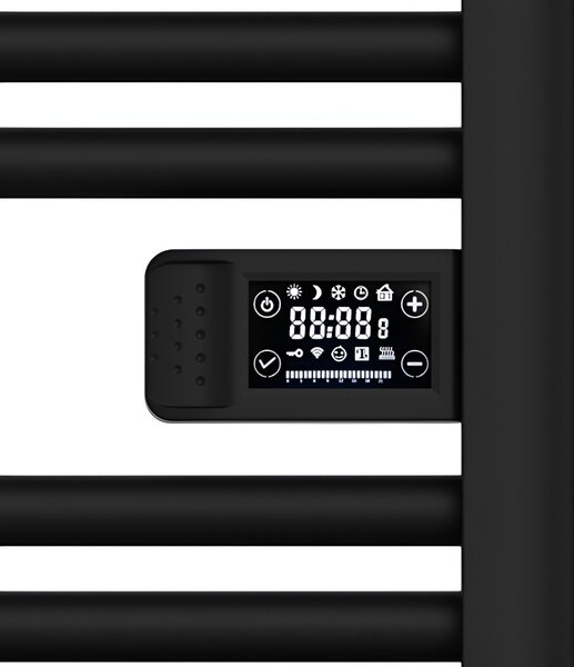 BPS-koupelny Elektrický kúpeľňový radiátor LOA BL 500W 54x96 cm, čierny