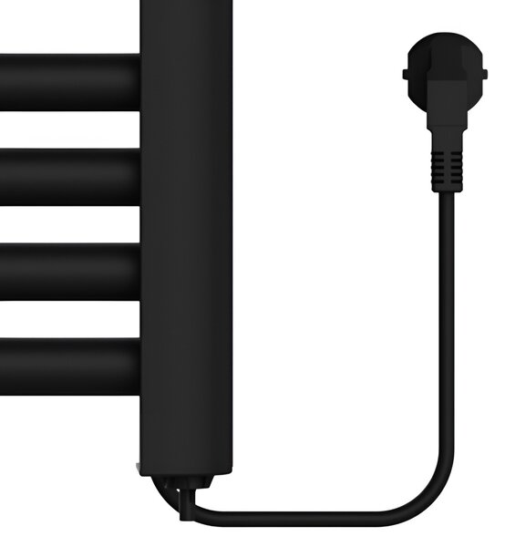 BPS-koupelny Elektrický kúpeľňový radiátor LOA BL 500W 54x96 cm, čierny