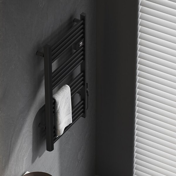 BPS-koupelny Elektrický kúpeľňový radiátor LOA BL 500W 54x96 cm, čierny