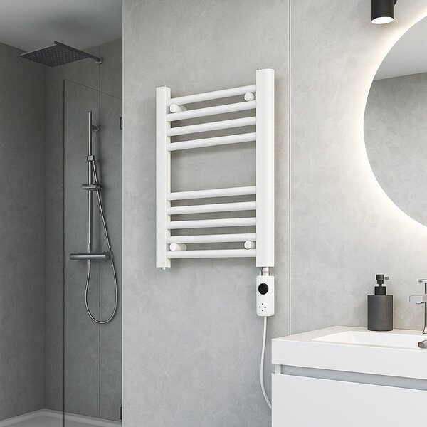 BPS-koupelny Elektrický kúpeľňový radiátor MANAM WH 300W, 40x50 cm, biely