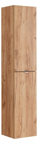 Comad Doplnková kúpeľňová skrinka vysoká Capri Oak 35 dub zlatý craft