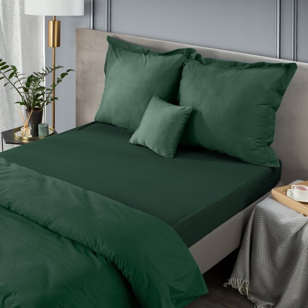 JERSEY PRESTIERADLO 220X240 CM, VÝŠKA 30 CM TMAVOZELENÉ