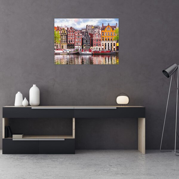 Obraz - Amsterdam, tanečné domy (70x50 cm)