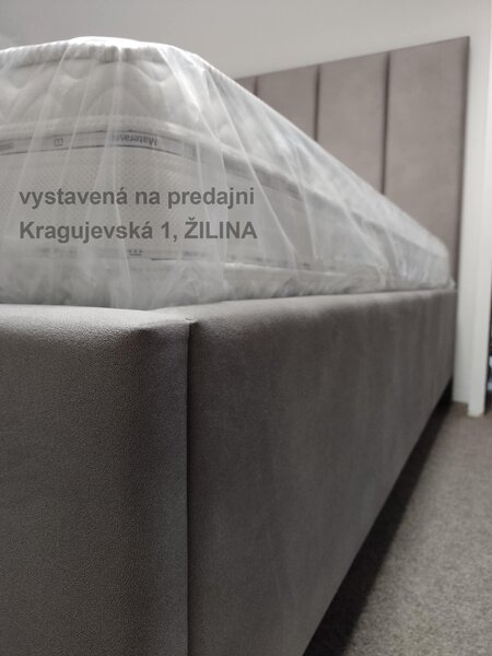 CORIUM celočalúnená posteľ, MATERASSO (Slovenský výrobca, vystavená na predajni Kragujevská 1, Žilina)