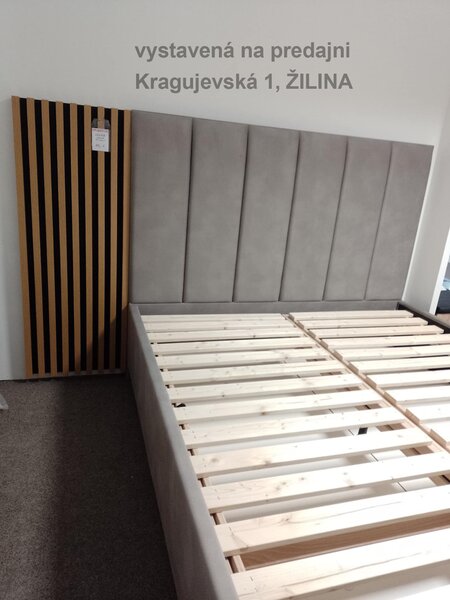 CORIUM celočalúnená posteľ, MATERASSO (Slovenský výrobca, vystavená na predajni Kragujevská 1, Žilina)