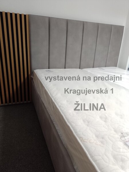 CORIUM celočalúnená posteľ, MATERASSO (Slovenský výrobca, vystavená na predajni Kragujevská 1, Žilina)