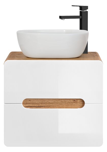 Comad Kúpeľňová skrinka pod umývadlo Aruba White 60 dub craft/biela