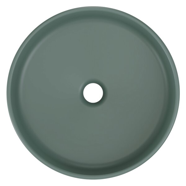 Comad Keramické umývadlo na dosku RIVER 1 FOREST GREEN MATT UN 40, zelená