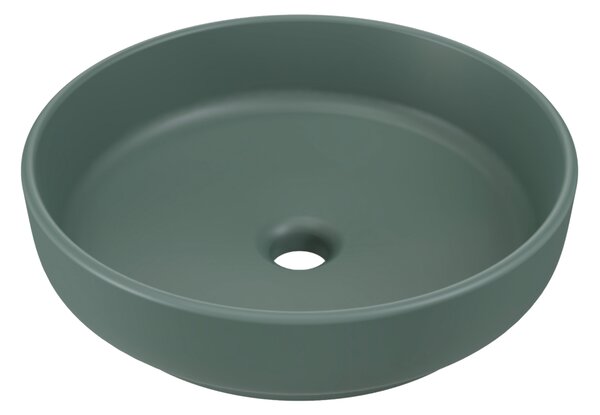 Comad Keramické umývadlo na dosku RIVER 1 FOREST GREEN MATT UN 40, zelená