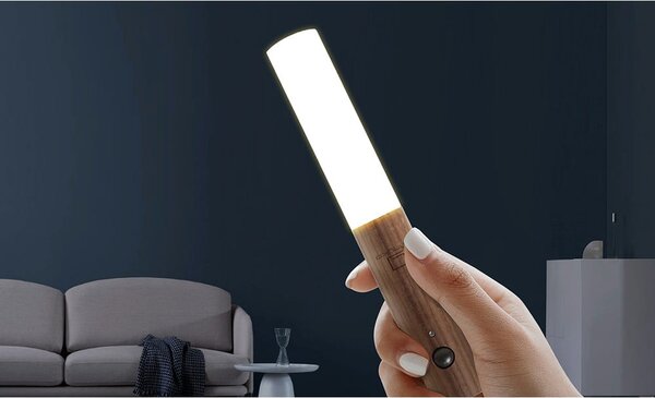 Hnedé LED nástenné svietidlo na USB Baton – Gingko
