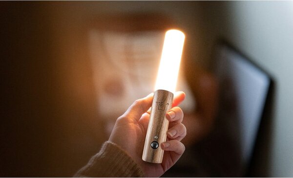 Hnedé LED nástenné svietidlo na USB Baton – Gingko
