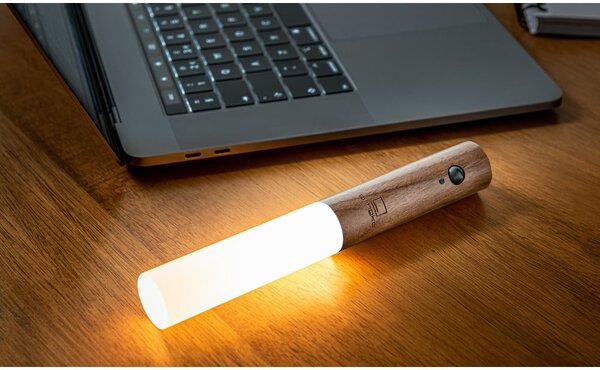 Hnedé LED nástenné svietidlo na USB Baton – Gingko