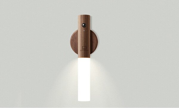 Hnedé LED nástenné svietidlo na USB Baton – Gingko