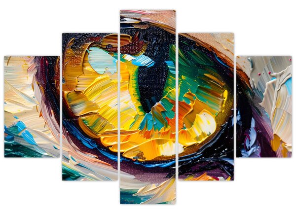 Obraz - Maľba mačacieho oka (150x105 cm)