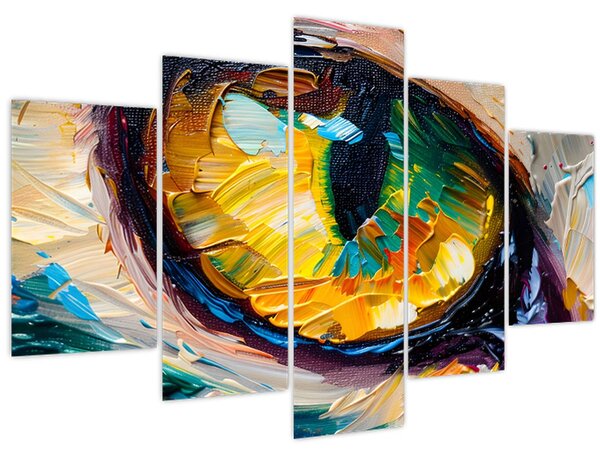Obraz - Maľba mačacieho oka (150x105 cm)