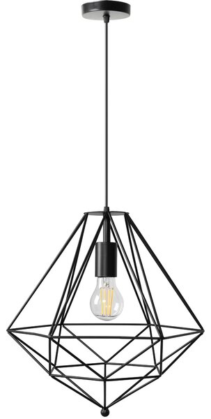 Toolight - Závesná stropná lampa Reno - čierna - APP218