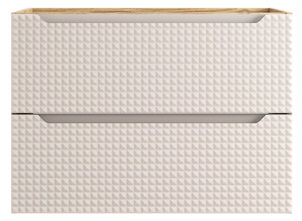 Comad Kúpeľňová skrinka pod umývadlo Luxor Beige 80 béžová/dub olejovaný