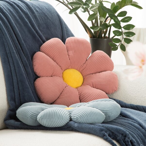 DETSKÝ DEKORAČNÝ VANKÚŠ FLOWER40 (FI) 37 CM STRIEBORNÁ