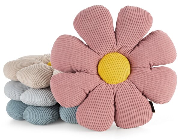 DETSKÝ DEKORAČNÝ VANKÚŠ FLOWER40 (FI) 37 CM STRIEBORNÁ