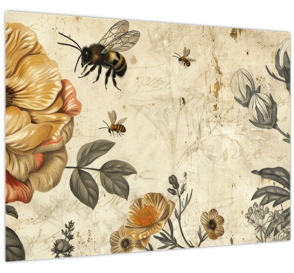 Obraz - Včelia lúka (70x50 cm)