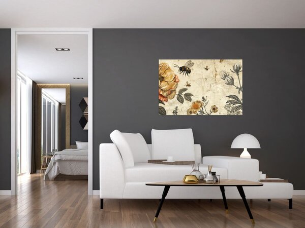 Obraz - Včelia lúka (90x60 cm)