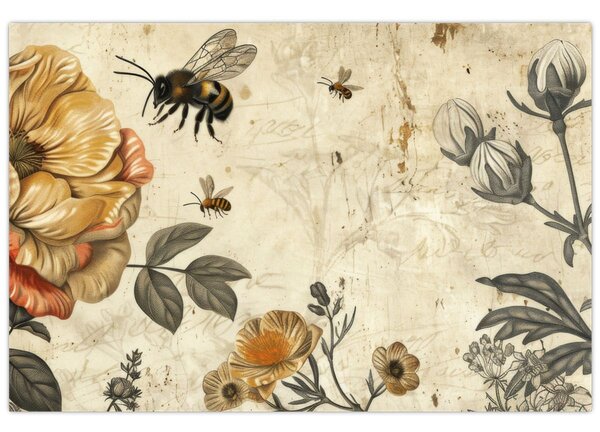 Obraz - Včelia lúka (90x60 cm)