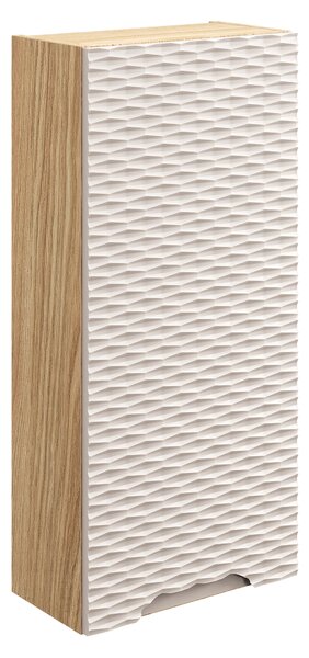 Comad Kúpeľňová skrinka závesná horná Ocean Beige 35 béžová/dub olejovaný