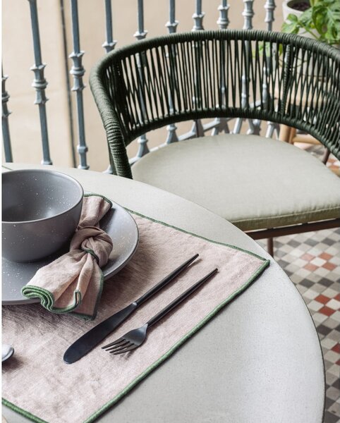 Betónový vonkajší jedálenský stôl Kave Home Itai, ⌀ 90 cm