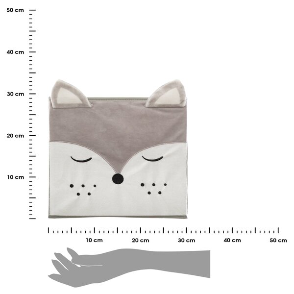 Úložný box Wolf, 29x29x29 cm, sivá BX