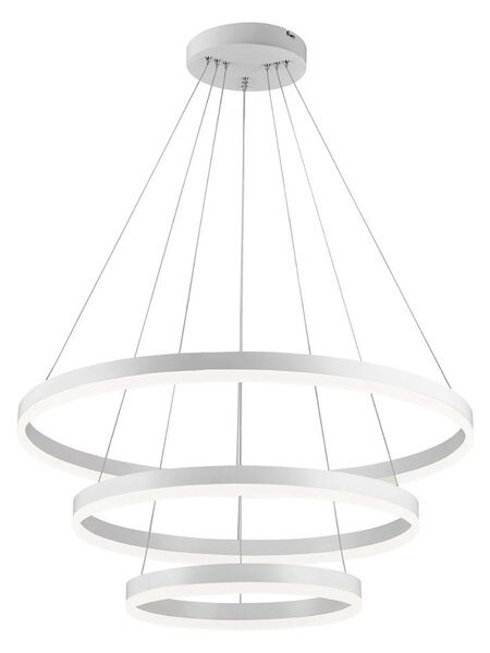 Toolight - Závesná stropná lampa Vegas LED s diaľkovým ovládaním - biela - APP657
