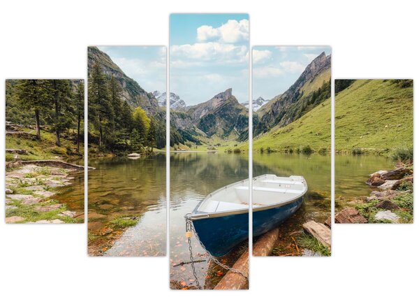 Obraz - Seealpsee, jazero Švajčiarska (150x105 cm)