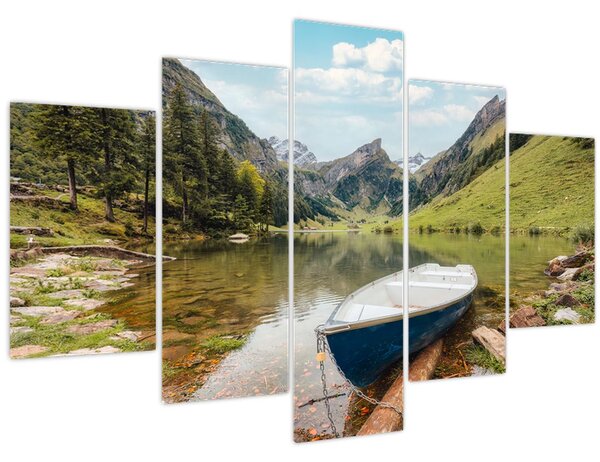 Obraz - Seealpsee, jazero Švajčiarska (150x105 cm)