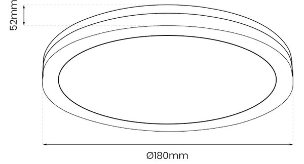 Stropné LED svietidlo Marlon, 1x LED 12w, 4000k, b