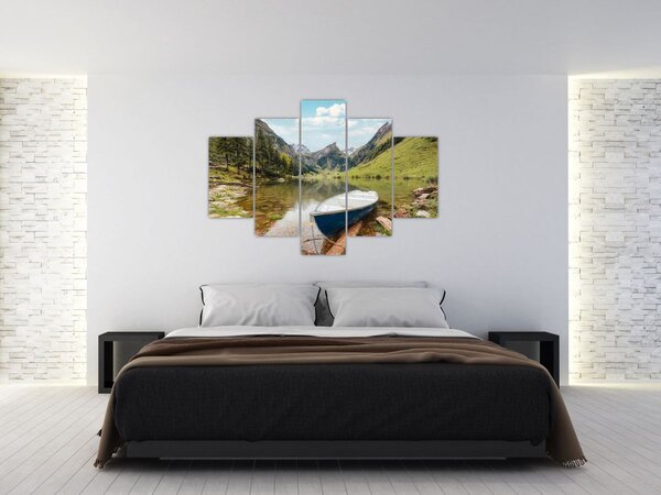 Obraz - Seealpsee, jazero Švajčiarska (150x105 cm)